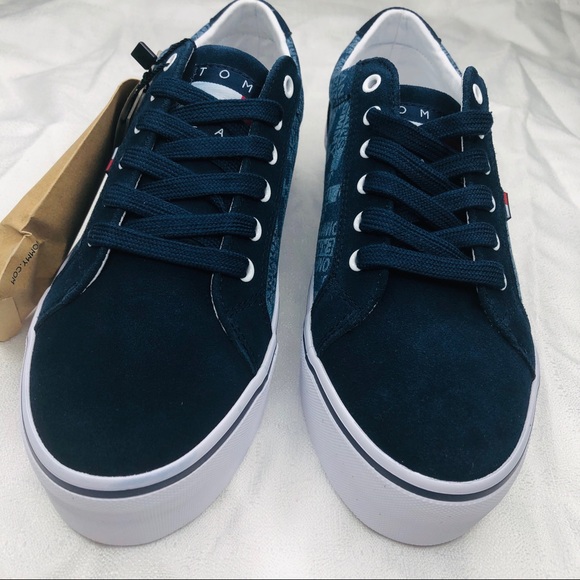 Tommy Jeans Women’s Platform  Canvas Shoes New in a Box - Picture 6 of 6